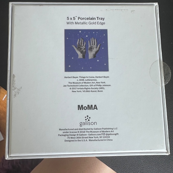 MoMA Herbert Bayer Square Porcelain Tray - Picture 2 of 4